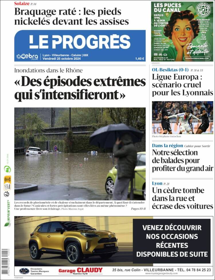Portada de Progres de Fecamp (Francia)
