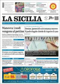 Portada de La Sicilia (Italia)