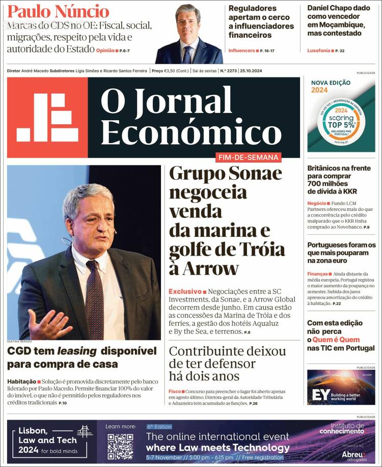 Portada de Oje (Portugal)