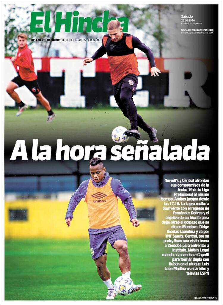 Portada de El Hincha (Argentina)