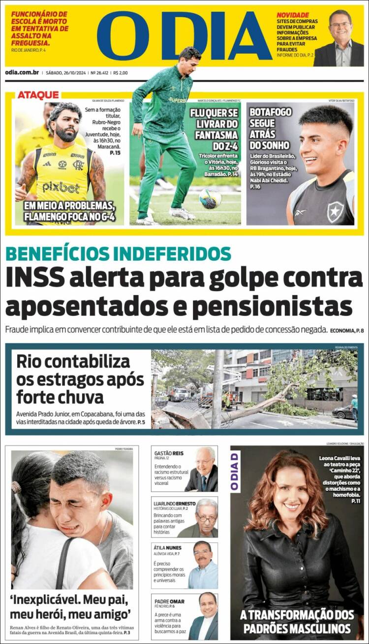 Portada de O Dia (Brasil)