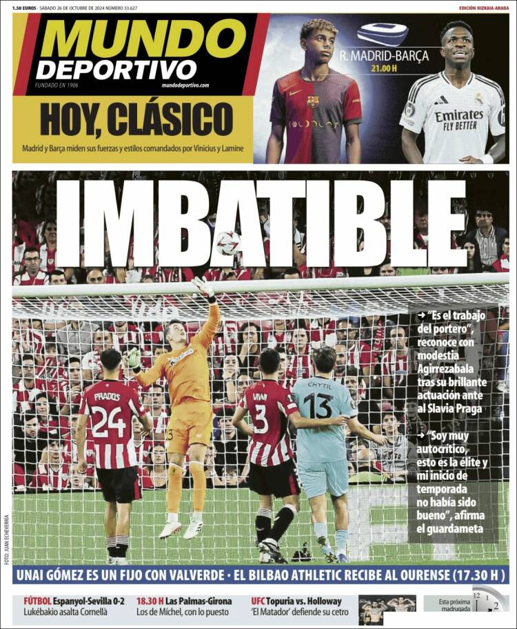 Portada de Mundo Deportivo Bizkaia (España)
