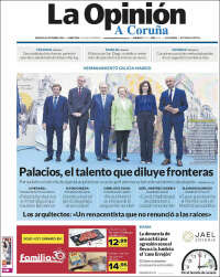 Portada de La Opinión de A Coruña (España)