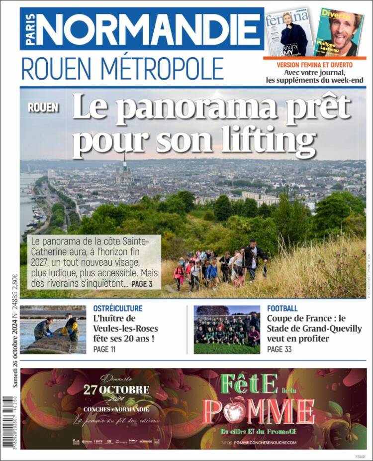 Portada de Paris Normandie (Francia)