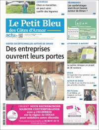 Portada de Le Petit Bleu (Francia)