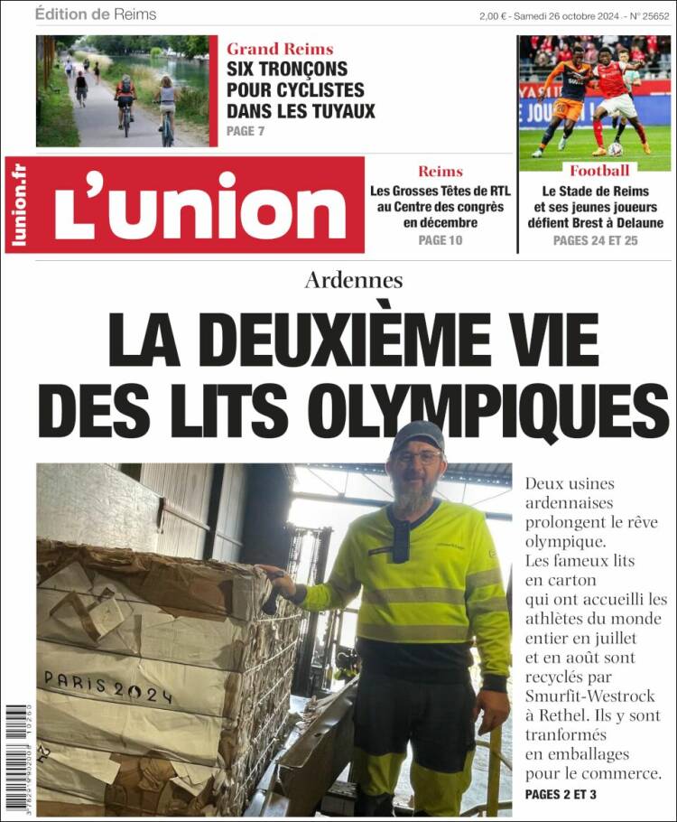 Portada de L'Union (Francia)