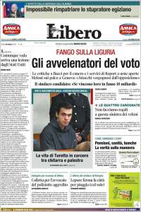Portada de Libero (Italia)