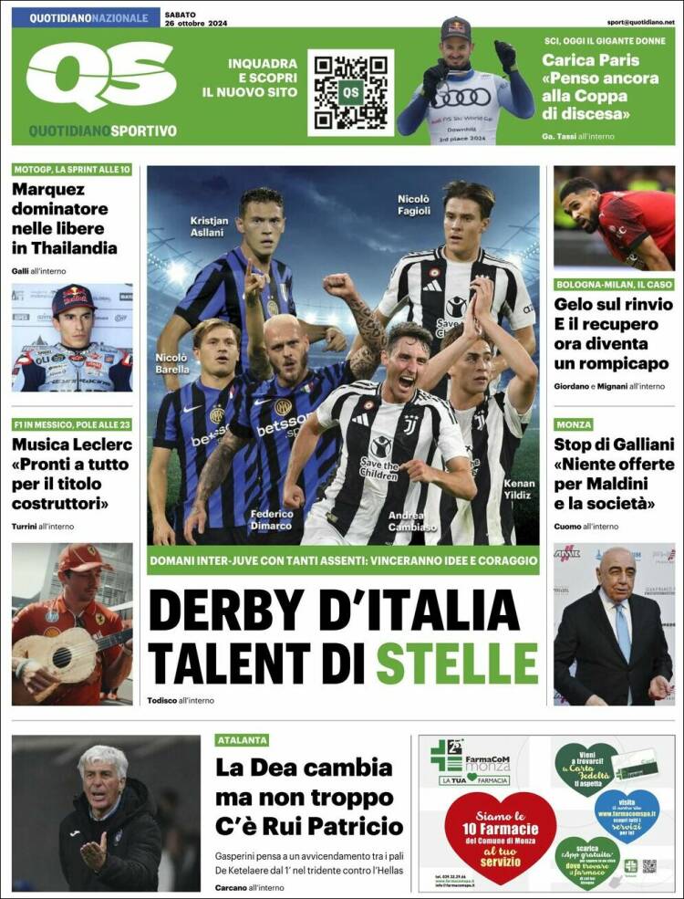 Portada de Quotidiano Sportivo (Italia)