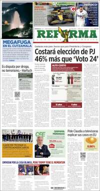 Portada de Reforma (M&eacute;xico)