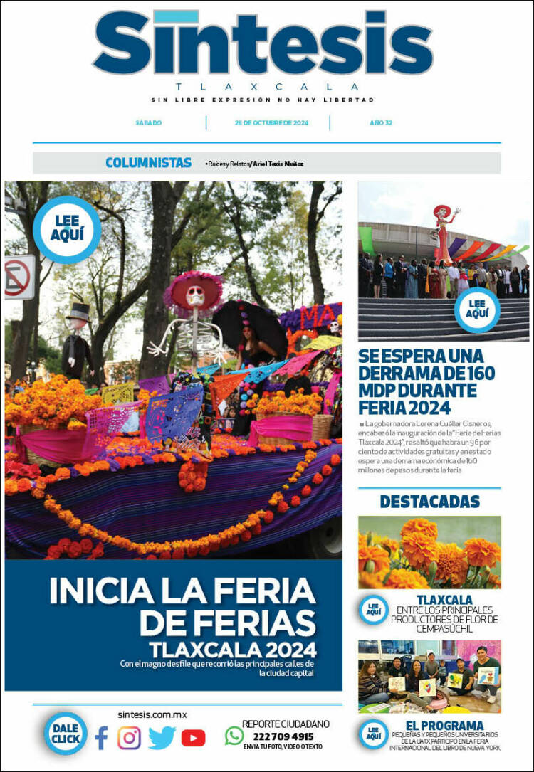 Portada de Síntesis de Tlaxcala (M&eacute;xico)