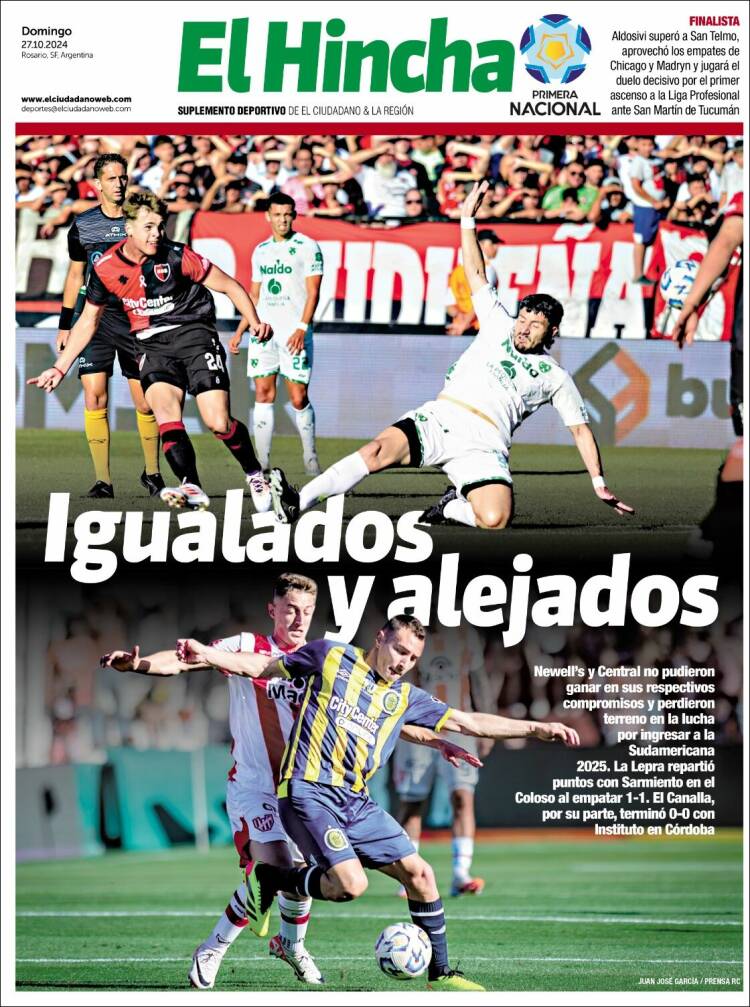 Portada de El Hincha (Argentina)