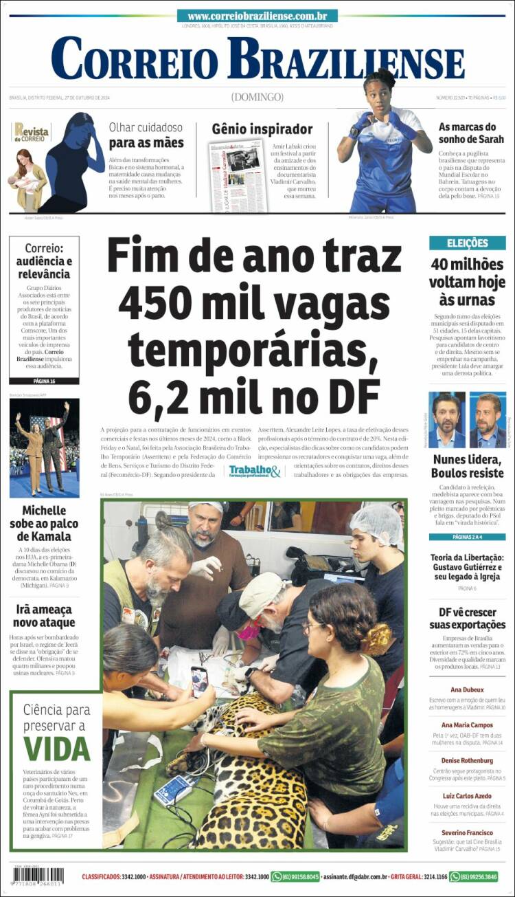 Portada de Correio Braziliense (Brasil)