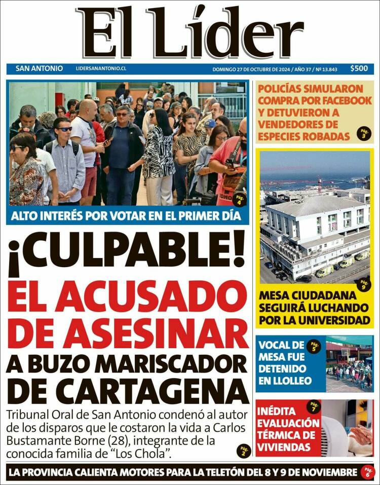 Portada de Lider de San Antonio (Chile)