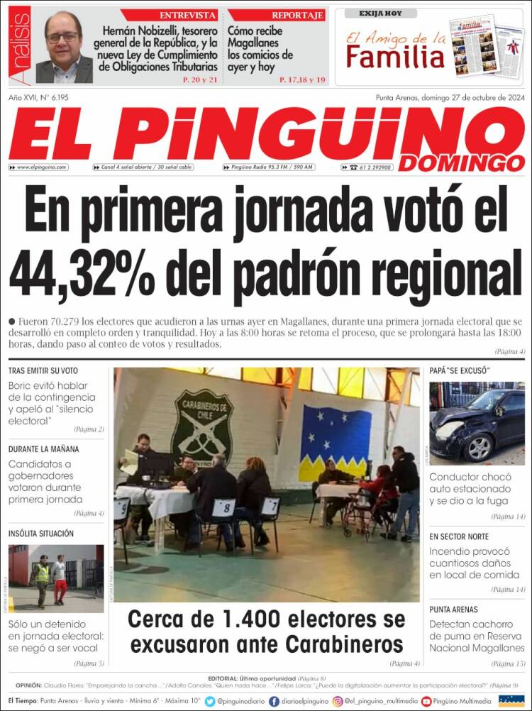 Portada de El Pingüino (Chile)