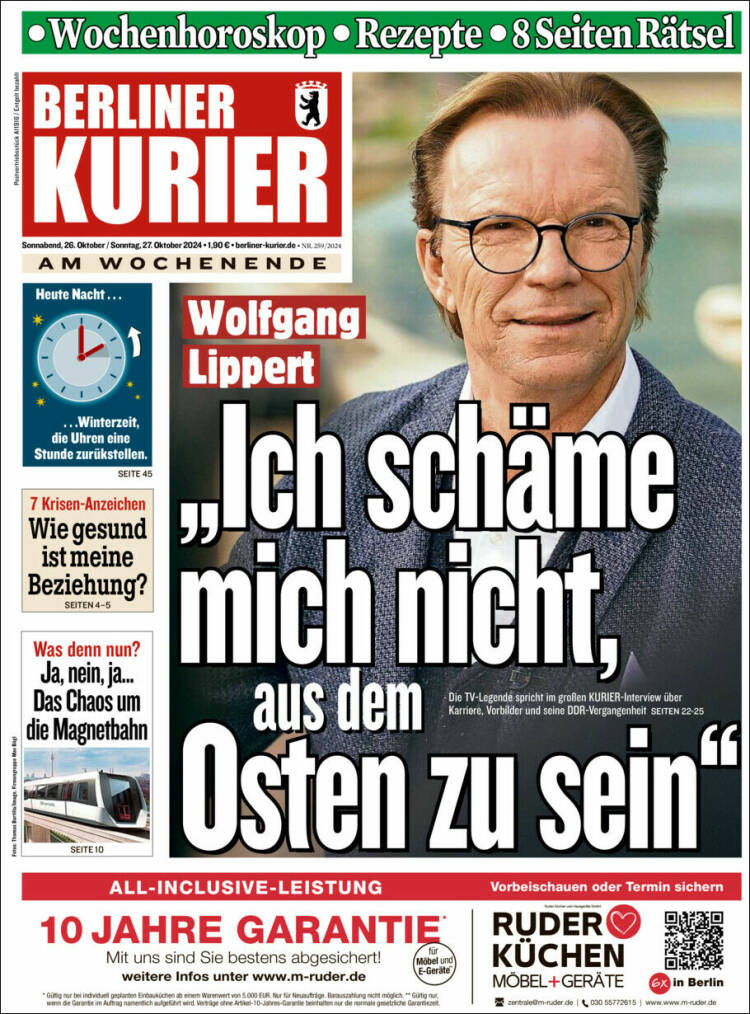 Portada de Berliner Kurier - Startseite BK (Alemania)