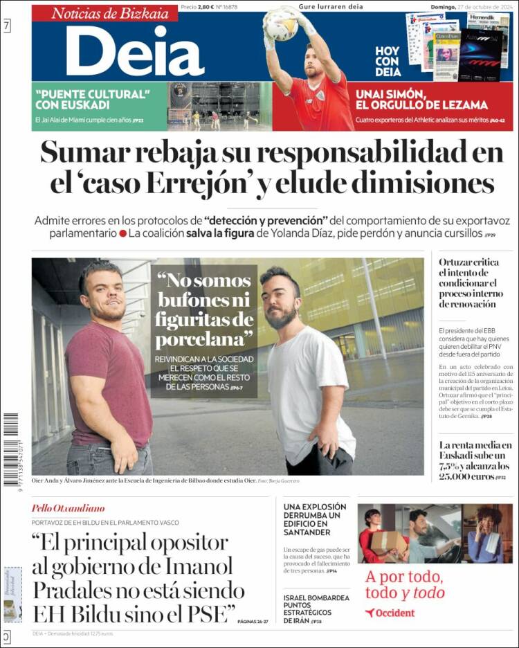 Portada de Deia (España)