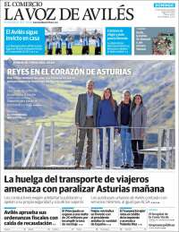 Portada de El Comercio - Avilés (España)