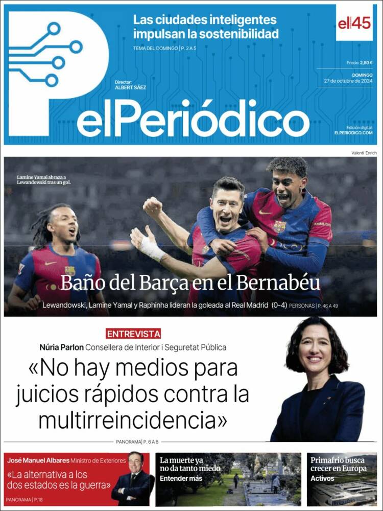 Portada de El Periódico (España)