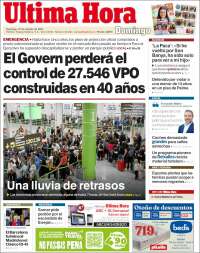 Portada de Última Hora (España)