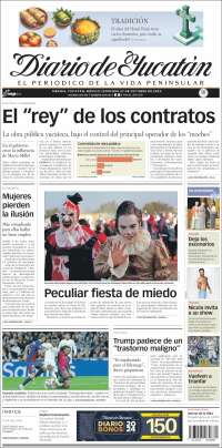 Portada de Diario de Yucatán (México)