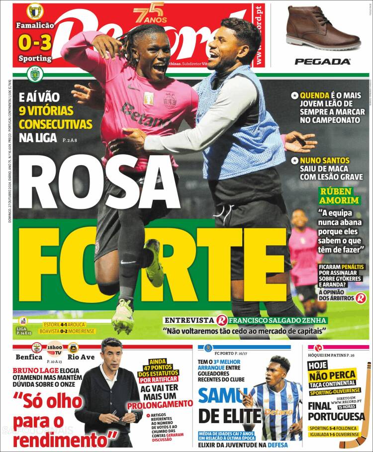 Portada de Record (Portugal)