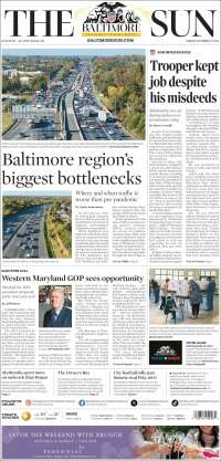 Portada de The Baltimore Sun (USA)