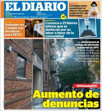 Portada de El Diario NY (USA)