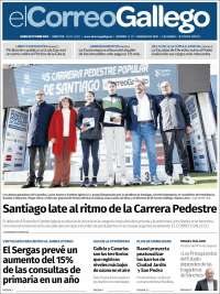 Portada de El Correo Gallego (España)