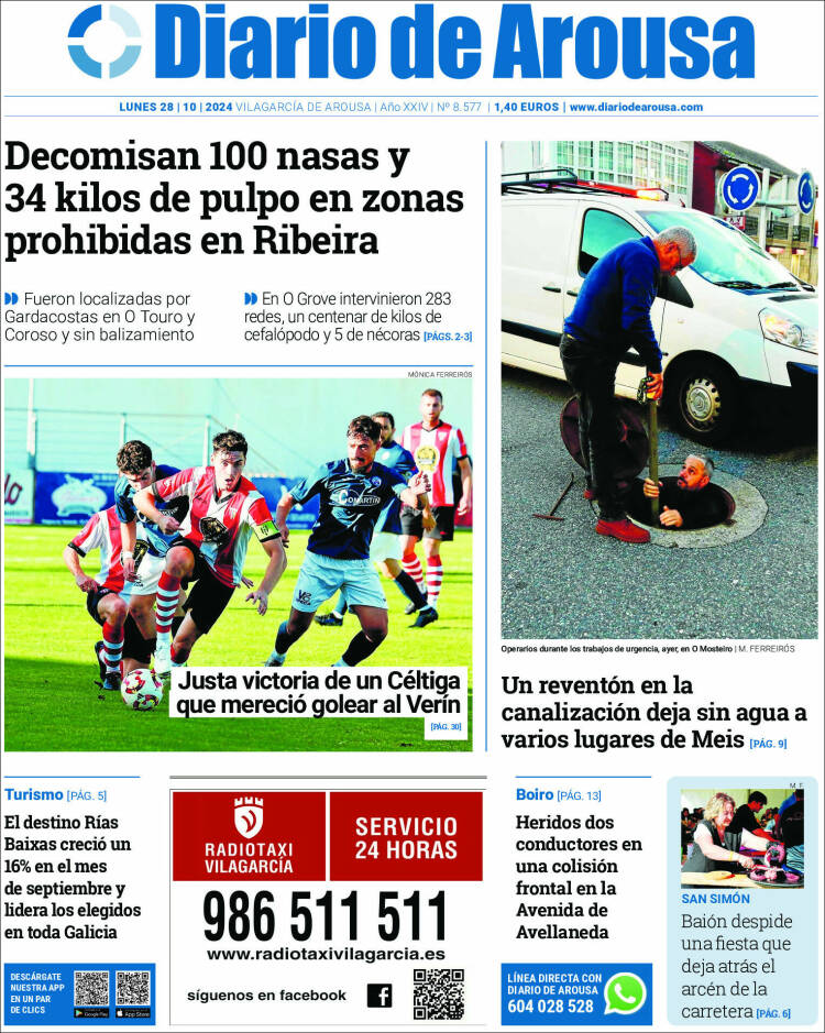 Portada de Diario de Arousa (España)