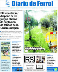 Portada de Diario de Ferrol (España)