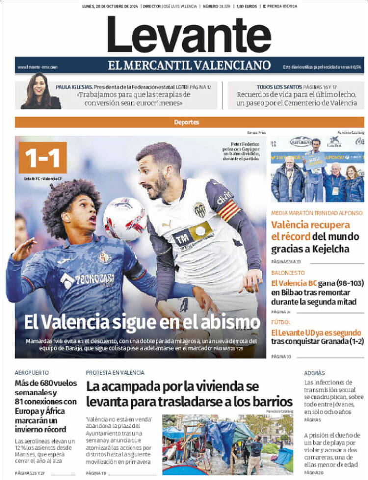 Portada de Levante (España)