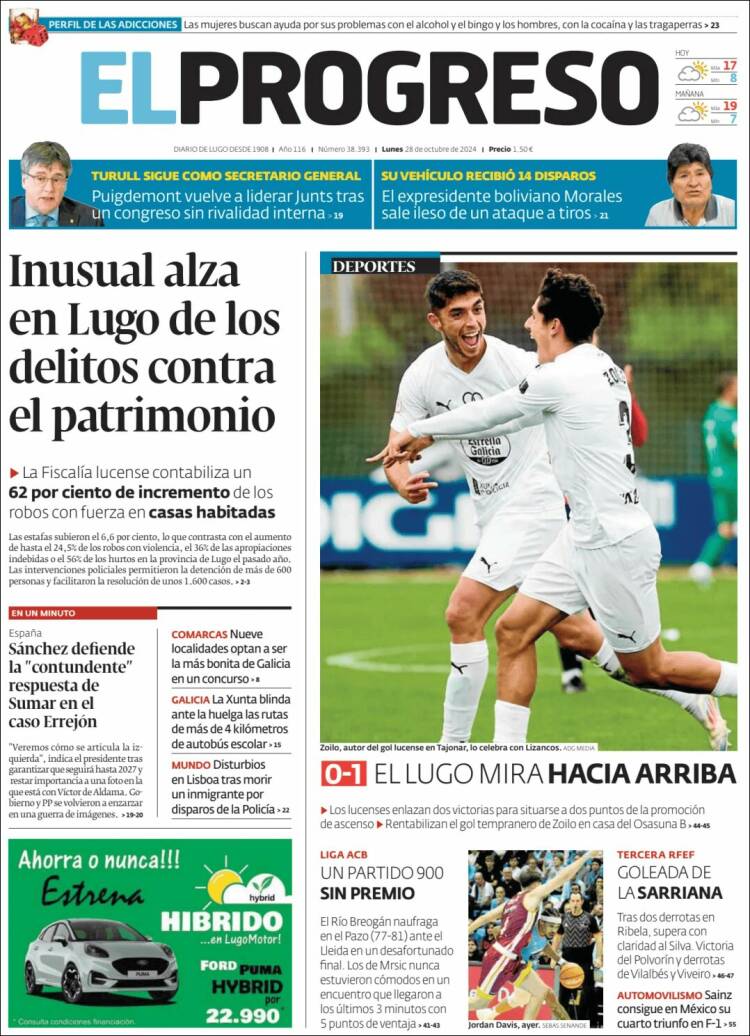 Portada de El Progreso (España)