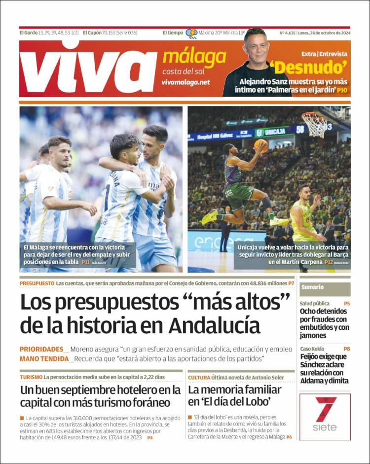 Portada de Viva Málaga (España)