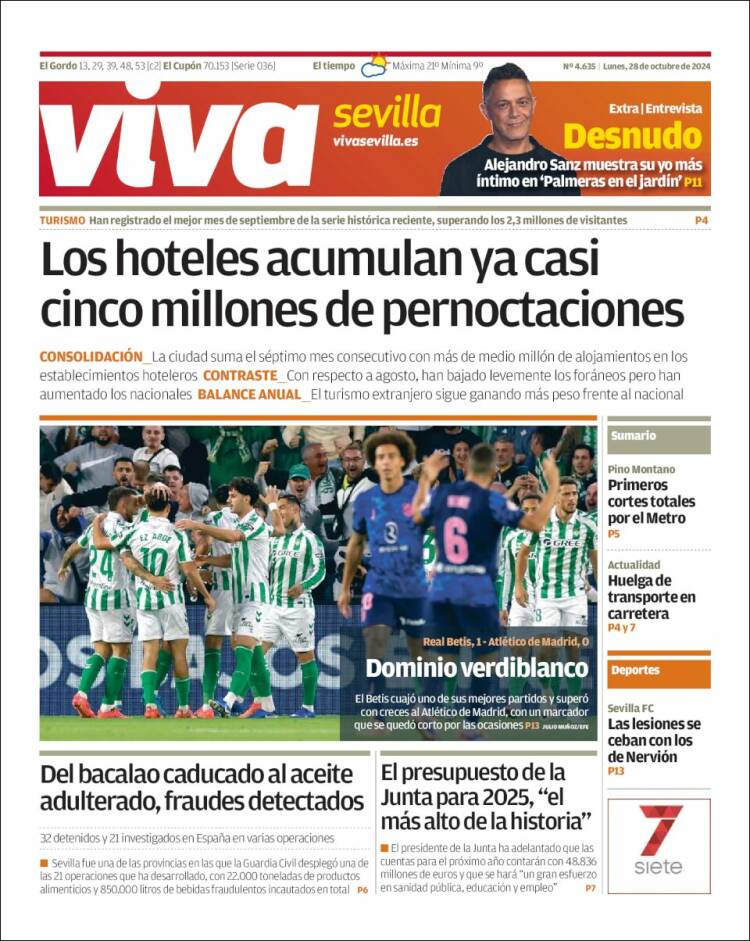 Portada de Viva Sevilla (España)