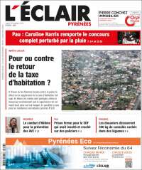 Portada de L'Eclair des Pyrénées (Francia)