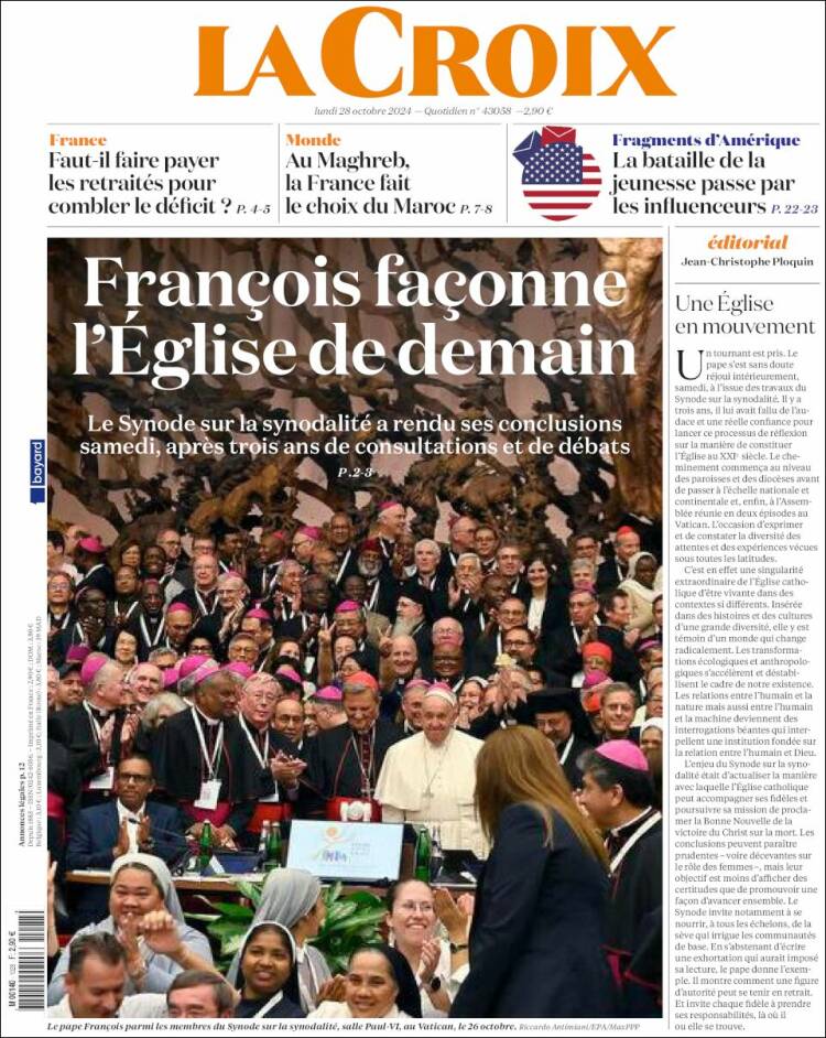 Portada de La Croix (Francia)