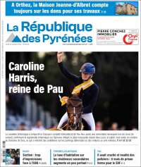 Portada de La République des Pyrénées (Francia)