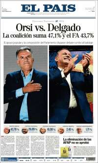Portada de El País (Uruguay)