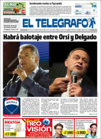 Portada de El Telégrafo (Uruguay)