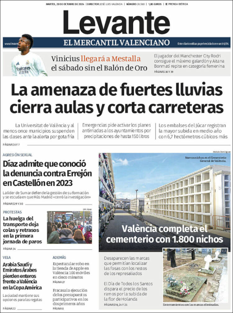 Portada de Levante (España)