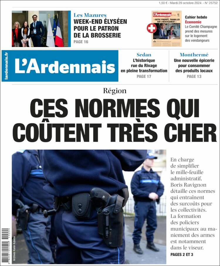 Portada de L'Ardenais (Francia)