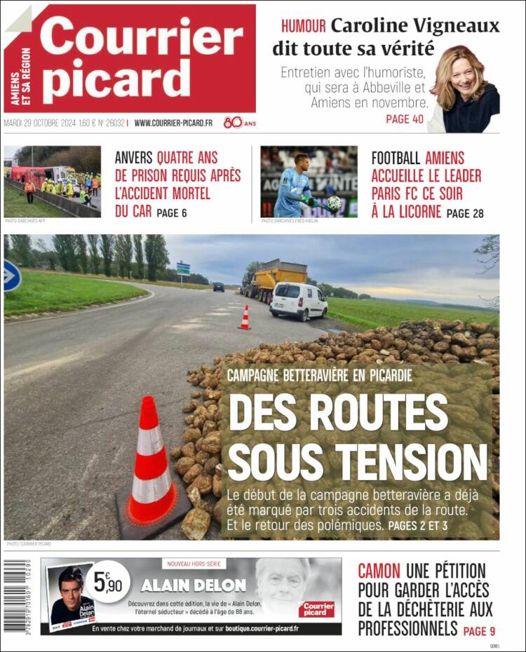 Portada de Courrier Picard (Francia)