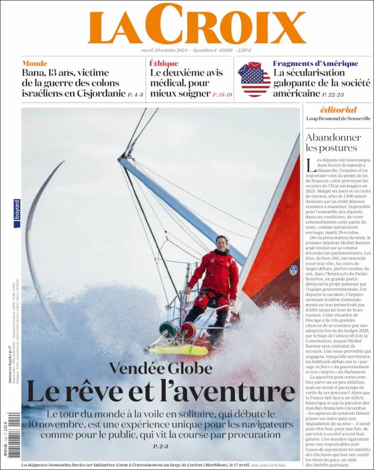 Portada de La Croix (Francia)