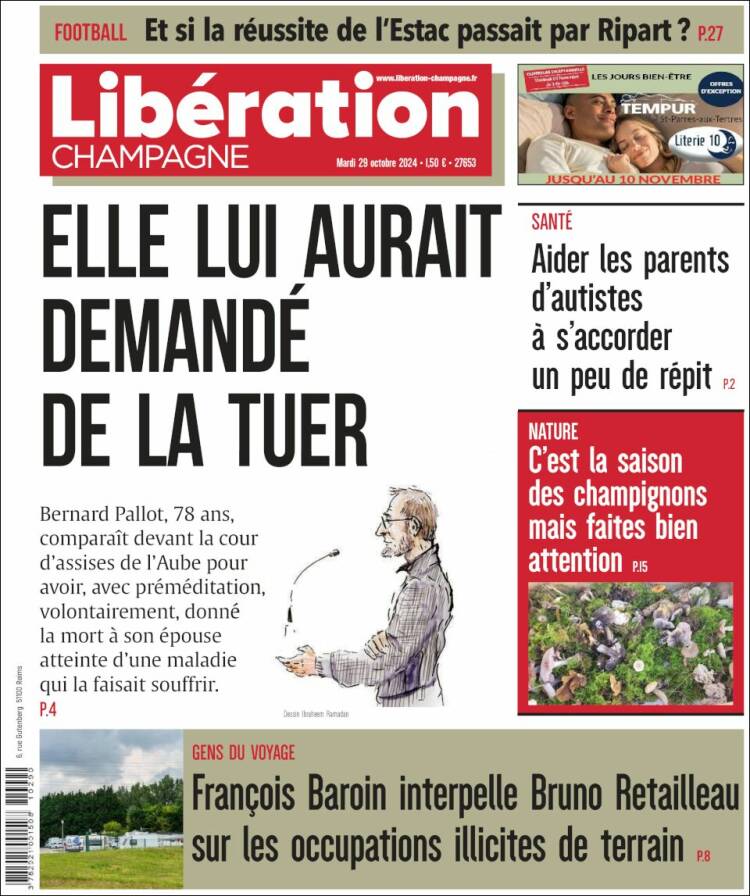 Portada de Libération Champagne (Francia)