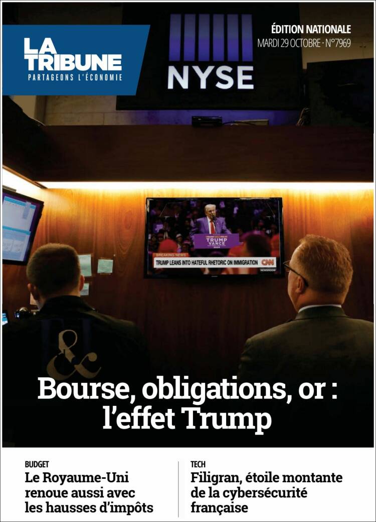 Portada de La Tribune (Francia)