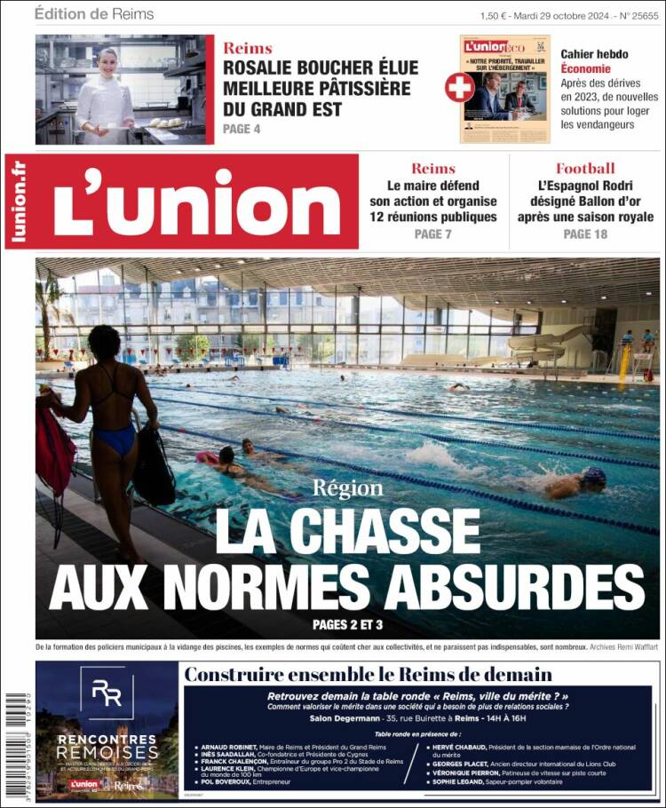 Portada de L'Union (Francia)