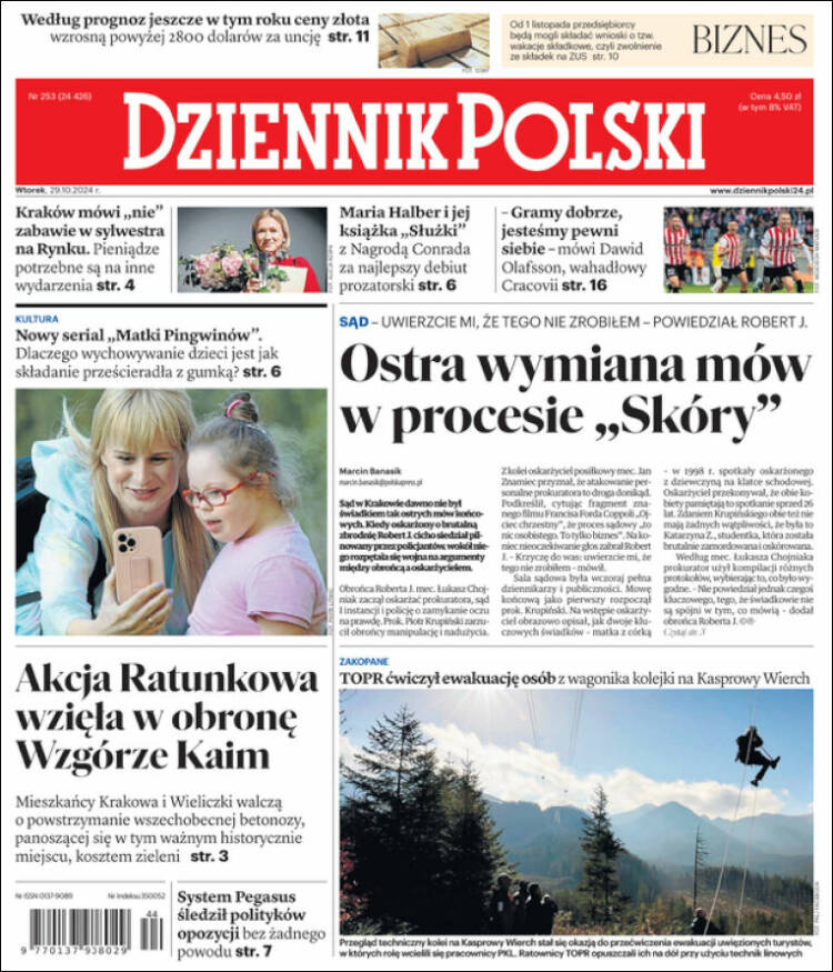 Portada de Dziennik (Polonia)