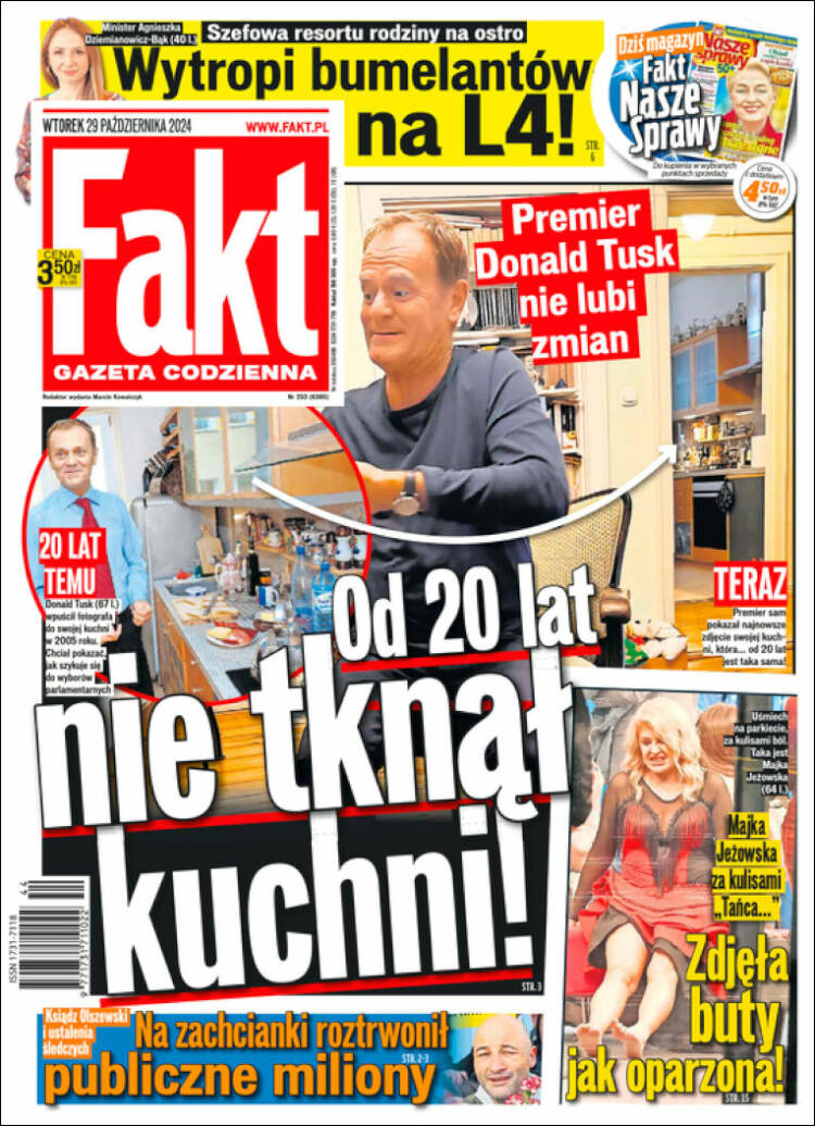 Portada de Fakt (Polonia)