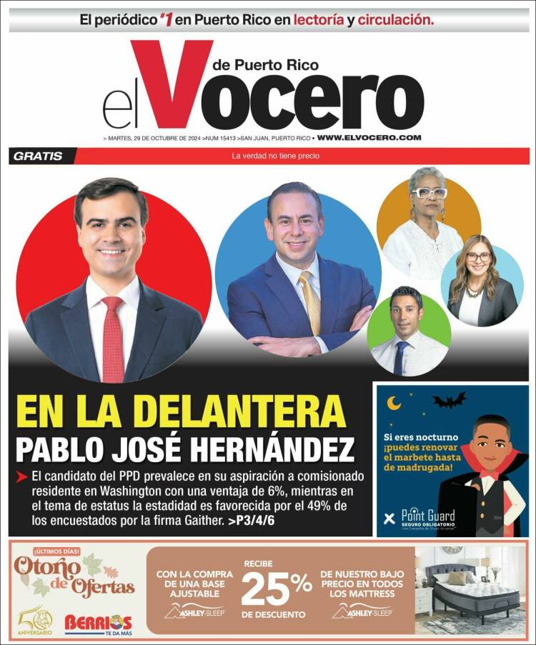 Portada de Vocero (Puerto Rico)