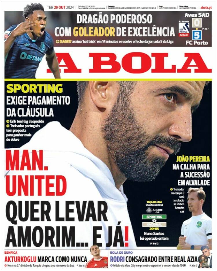 Portada de A Bola (Portugal)